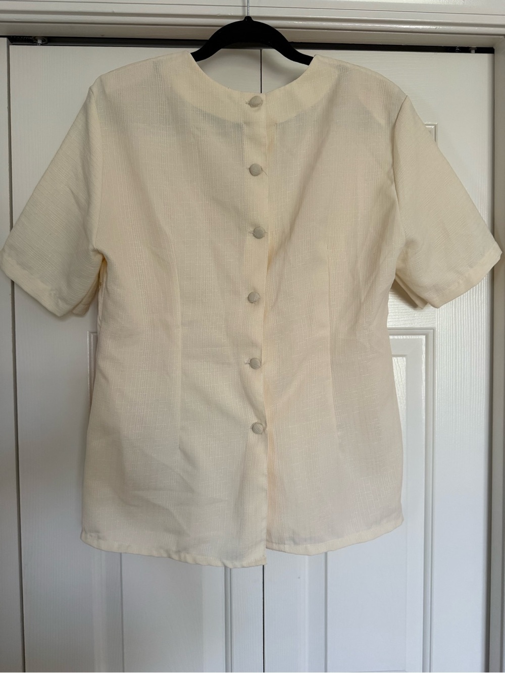 Vintage Cream Soutache Blouse Art Deco Romantic Coastal Grandmacore - Picture 8 of 8
